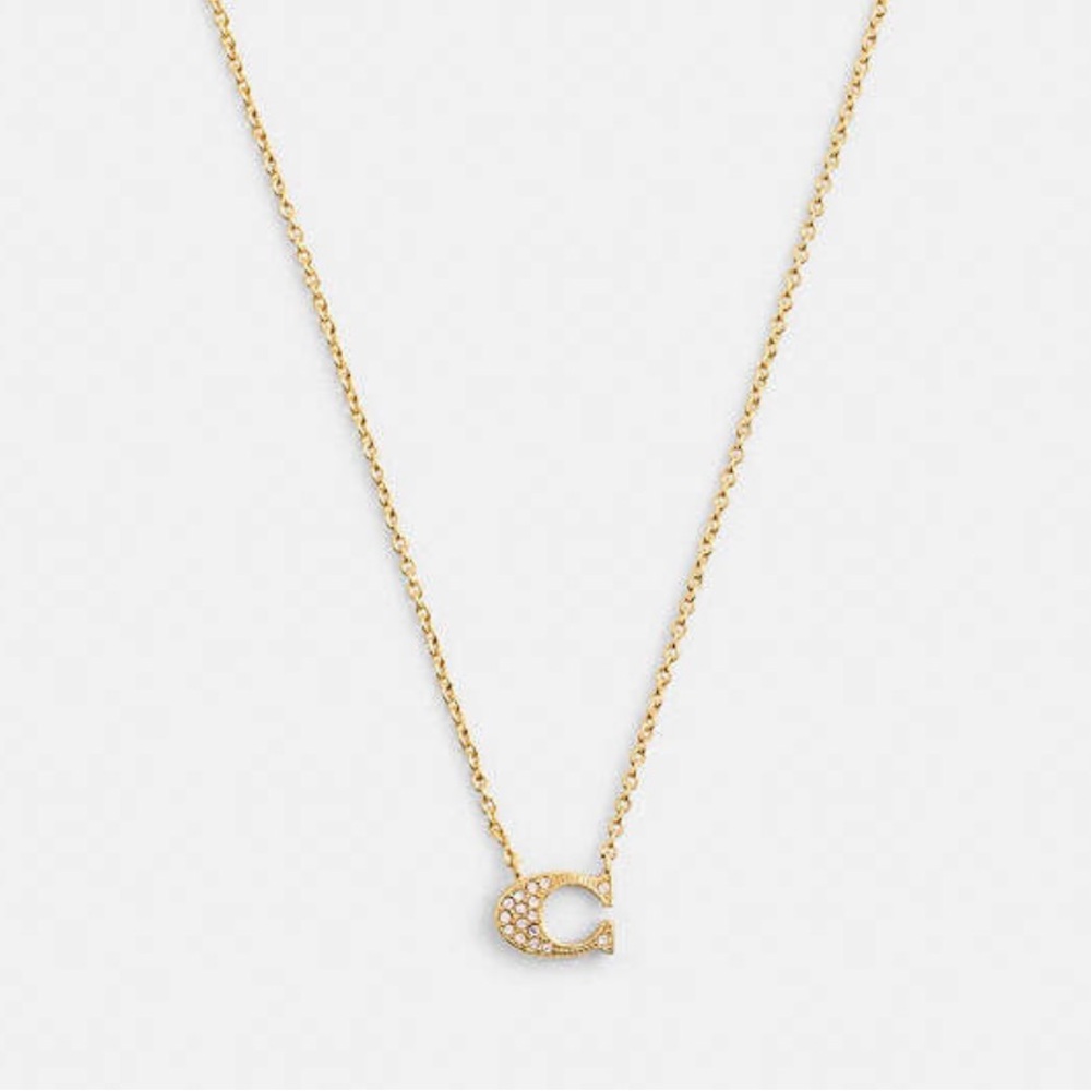 Coach Gold Diamond Necklace